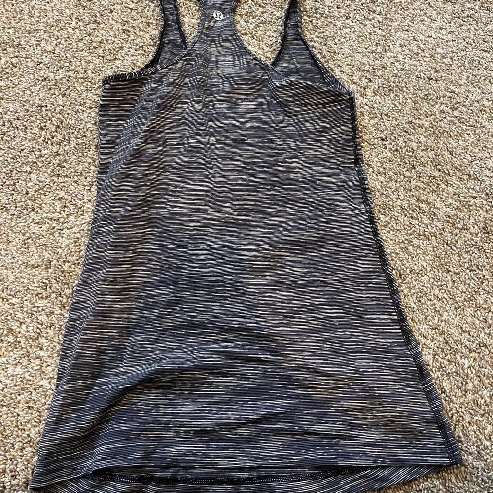 lululemon athletica Gray Fitted Tank Top